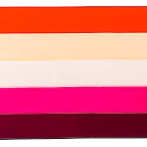 New Lesbian Flag 5-stripe, Hand-sewn New Lesbian Pride Flag, Custom ...