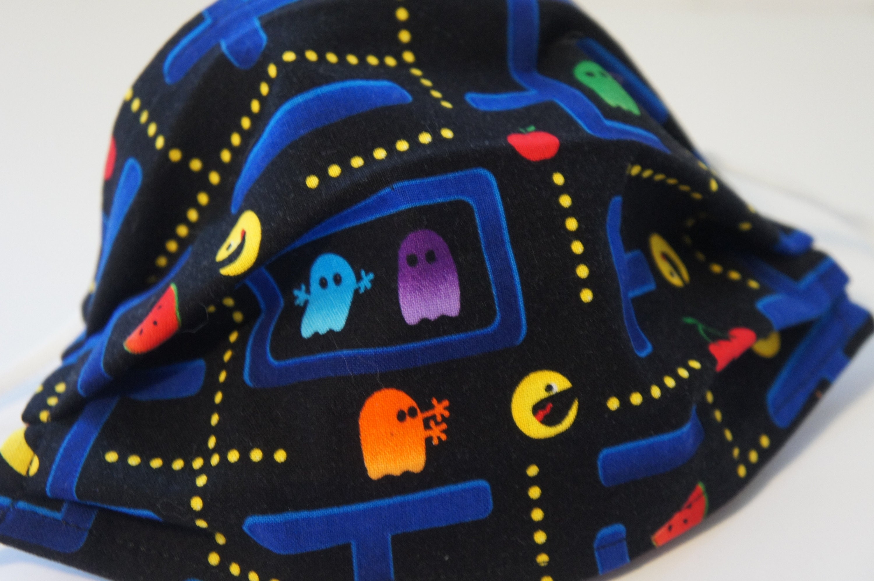 MASK with PAC MAN / Cotton mask / Face mask / washable mask / Etsy