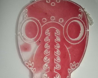 Pestdoktor Wandbehang Kunstharz, rosa, pastell goth niedlich