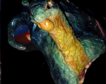 Ooak handmodellierter Drache mit Glasaugen