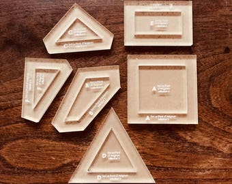 Sue Le Pont d'Avignon from the Millefiori Quilt Book- Hand Quilting Template, English Paper Piecing