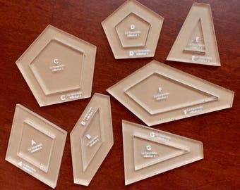 La Tarantella from the Millefiori Quilts Books - Hand Quilting Templates - English Paper Piecing