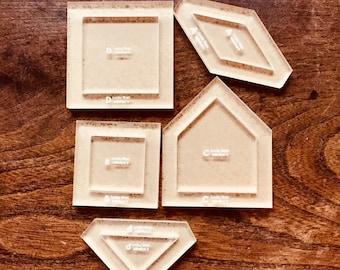 Lucky Stars from the Millefiori Quilts Book - Hand Quilting Templates - English Paper Piecing