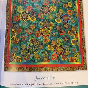 Jeu de Boules from Millefiori Quilts 4 Book - Hand Quilting Templates - English Paper Piecing