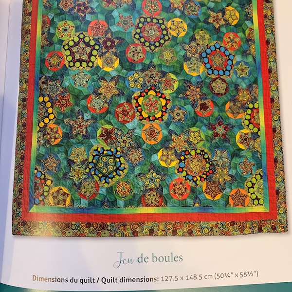 Jeu de Boules from Millefiori Quilts 4 Book - Hand Quilting Templates - English Paper Piecing