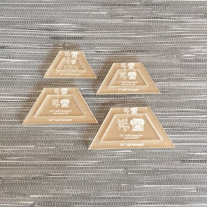 Mezzo esagono - PICCOLO SET - Modelli di Paper Piecing in inglese