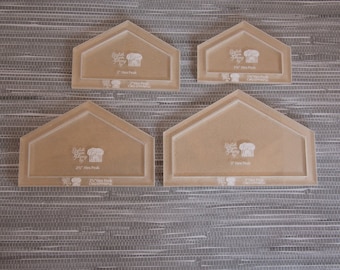 Hexagon Peak Templates - LARGE Set - English Paper Piecing