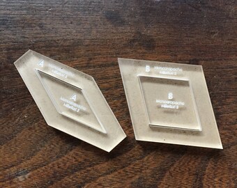 Moncarapacho from the Millefiori Quilts Book - Hand Quilting Templates - English Paper Piecing