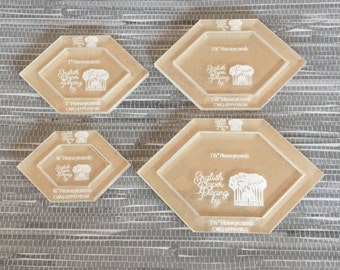 Honeycomb  - SMALL SET - English Paper Piecing Templates