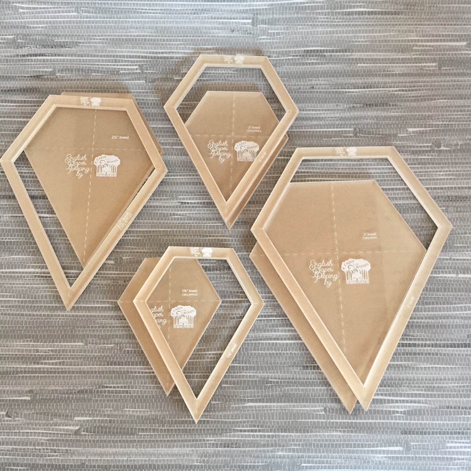 JEWEL LARGE SET english Paper Piecing Templates Etsy