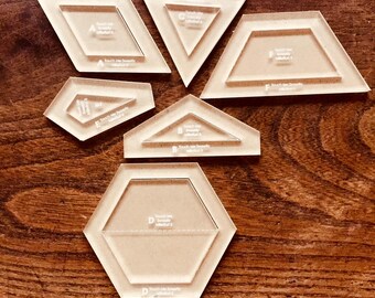 Touch Me Sweetly from the Millefiori Quilt Book 3 - Hand Quilting Templates - English Paper Piecing