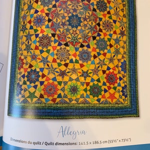 Allegria from Millefiori Quilts 4 Book - Hand Quilting Templates - English Paper Piecing