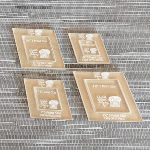 5 Pointed Star  - SMALL SET - English Paper Piecing Templates