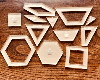 Ietsie Pietsie Pizzicato from The Millefiori Quilt Book 3 - Hand Quilting Templates - English Paper Piecing