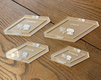 8 Pointed Star  - LARGE SET - English Paper Piecing Templates