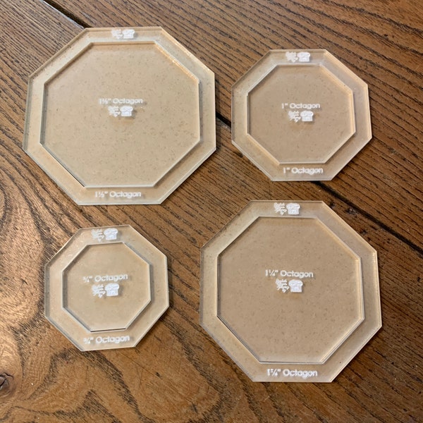 Octagon  - SMALL SET - English Paper Piecing Template