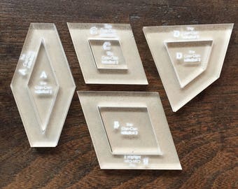 The Can-Can from the Millefiori Quilts Book - Hand Quilting Templates - English Paper Piecing