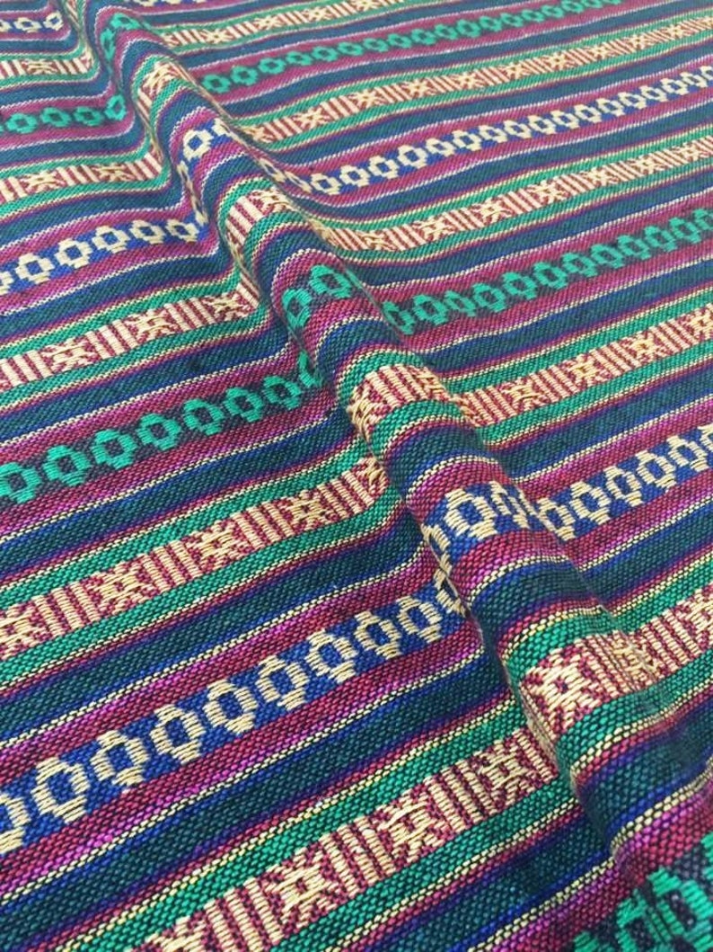 12 Tribal Fabric Striped Fabric Ethnic Fabric Native Fabric Boho Bohemian Style Hand Aztec Fabric half Metre