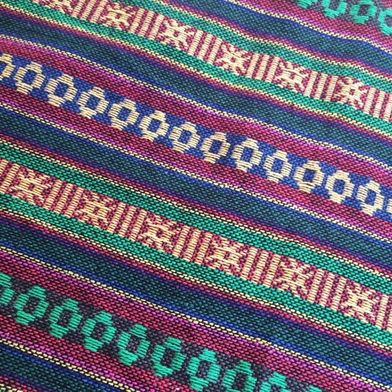 12 Tribal Fabric Striped Fabric Ethnic Fabric Native Fabric Boho Bohemian Style Hand Aztec Fabric half Metre