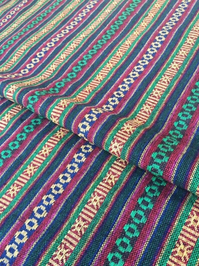 12 Tribal Fabric Striped Fabric Ethnic Fabric Native Fabric Boho Bohemian Style Hand Aztec Fabric half Metre