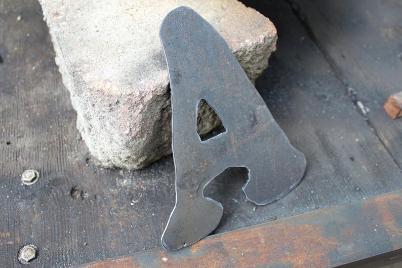 Handmade Metal Plasma Cut any Letter of the alphabet natural Etsy