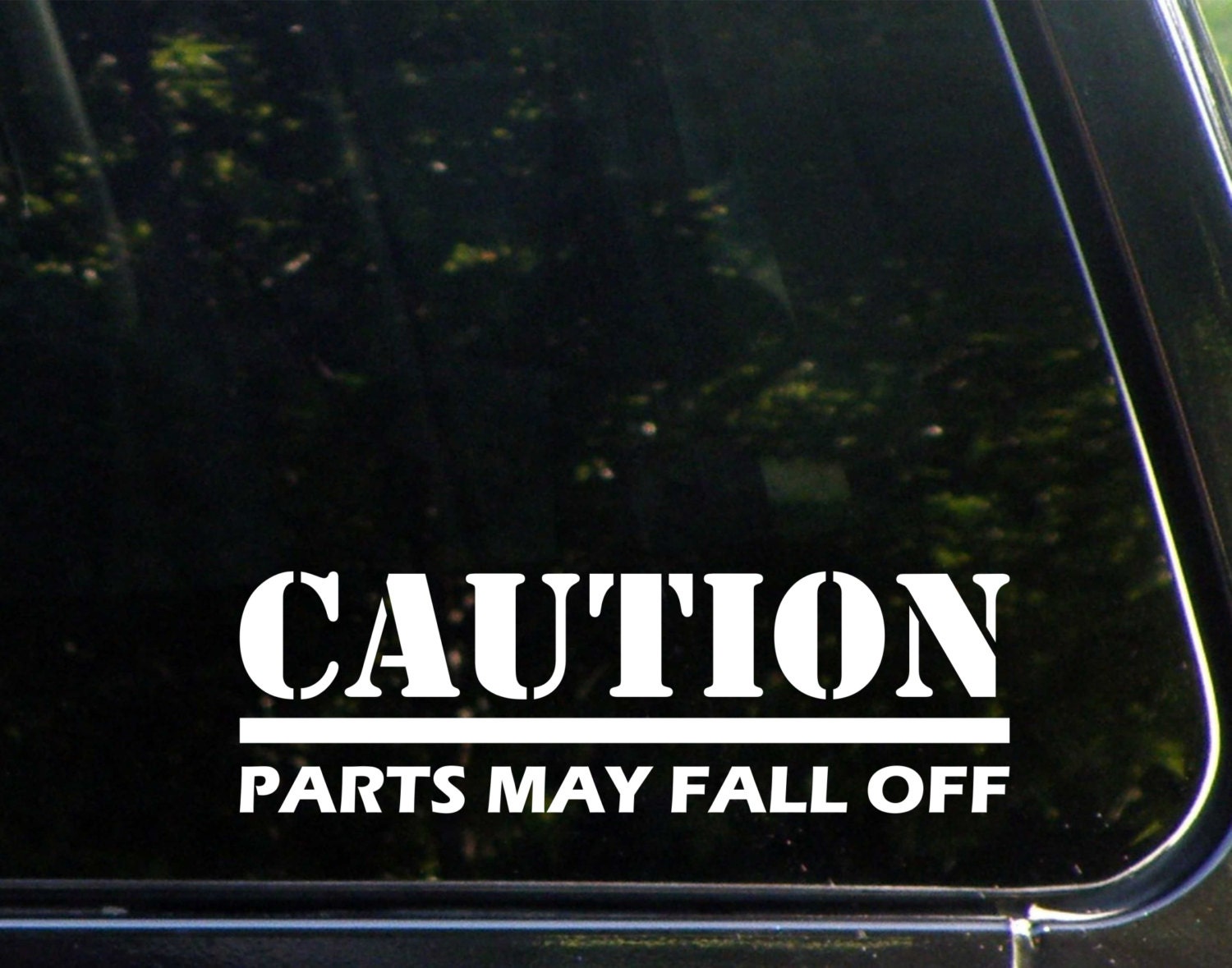 Construction Hard Hat Stickers Parts May Fall Off Caution Warning