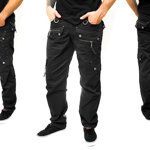 Maya Men's Cargo Pants Multi Pocket Cargo Pants Mens Regular Fit Cargo Trousers Men All Weather Heavy Duty Utility Cargos with Color Options