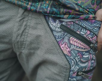 Festival Cargo Short for Men | 9-Pocket Cotton Above-the-Knee Shorts