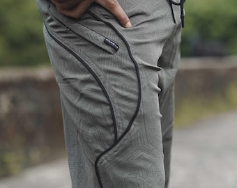 Men's Artwear Board Shorts: Metanoia Design, Quick Dry Swim Trunks