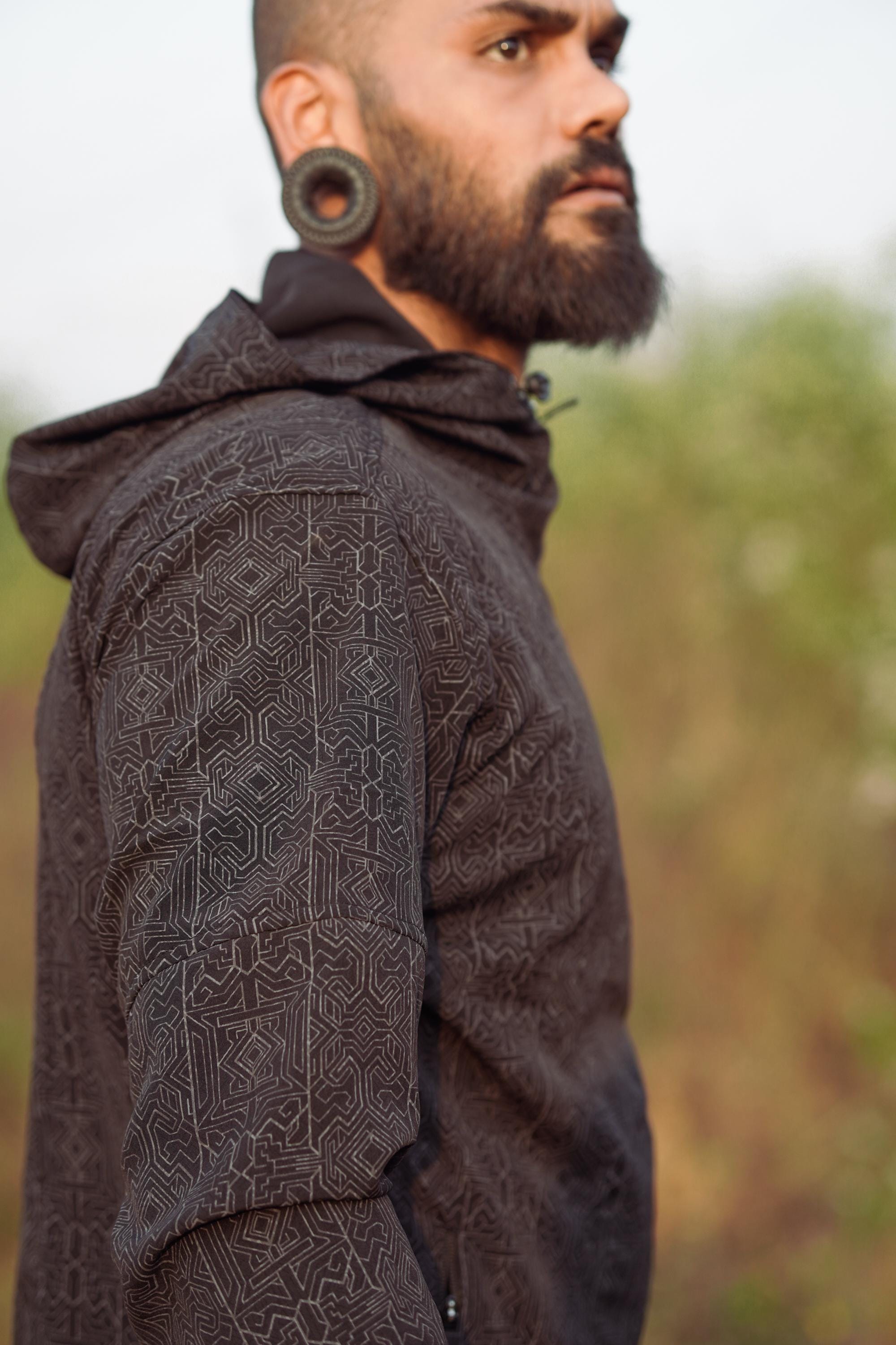 Psychedelic Windbreaker Jacket: Magma Codex Artwear - Weather Resistant ...
