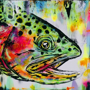 RAINBOW TROUT - On Canvas