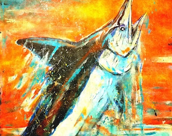 marlin - on canvas