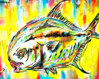 PERMIT FLY - on canvas