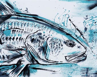 GL REDFISH - On canvas 20X40 XL