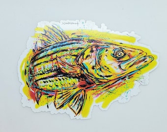 Striped Bass   - Sticker