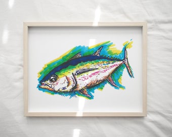 MARKER TUNA   - paper print