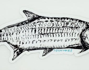 Tarpon // Black and White   - Sticker