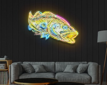 Neon Sign - Danforth SPECKLED TROUT Led