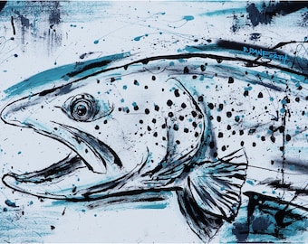 GL BROWNTROUT - On canvas 20X40 XL