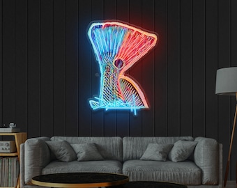 Neon Sign - Danforth REDFISH TAIL Led