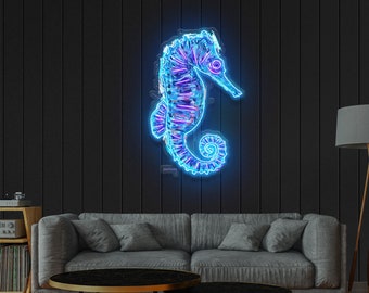 Neon Sign - Danforth SEAHORSE Led