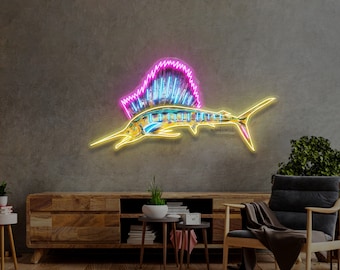 Neon Sign - Danforth SAILFISH Led