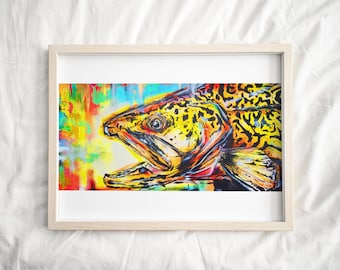 TYGA TROUT - paper print