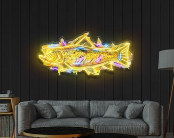 Enseigne Néon - Danforth BROWN TROUT Led