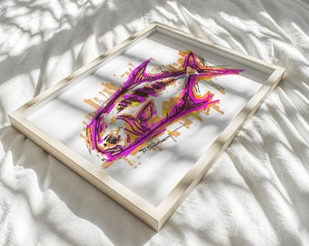 NEON PERMIT  - paper print