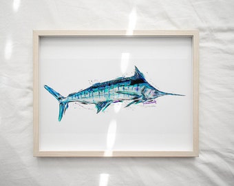 MIAMI VICE MARLIN - paper print