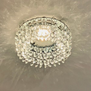 Luxe Crystal Pendant for Recessed Light BEBE Design with Magnet for Mini Chandelier