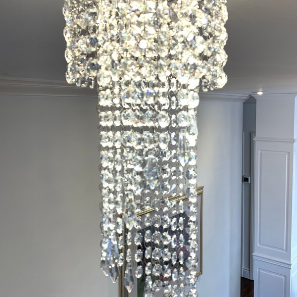 Mini lámpara de araña Luxe Crystal con imanes para luces empotradas, lámpara colgante diseño ANTOINETTE