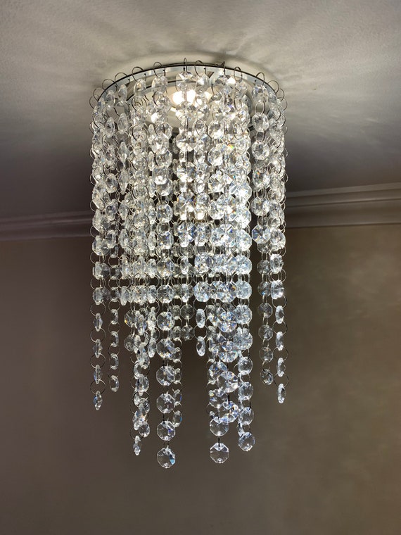 Luxe Crystal Fixtures Recessed Light or Pot Light Mini Chandelier