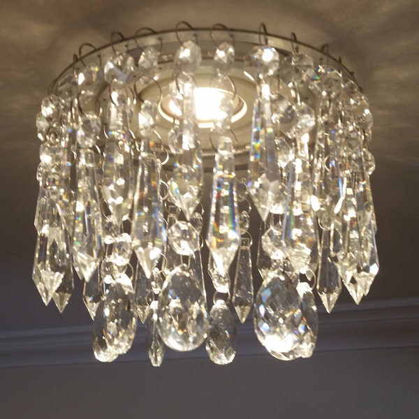 Luxe Crystal  for  Recessed Light with Magnet for Pot Light BETSY Pendant Mini Chandelier